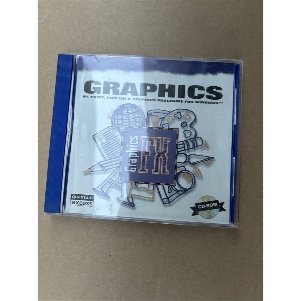 Graphics FX CD-Rom, 64 Paint, Publish & Graphics‎ Programs For Windows